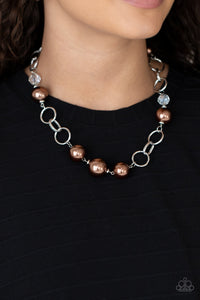 Paparazzi New Age Novelty - Brown Necklace