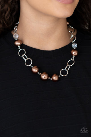 Paparazzi New Age Novelty - Brown Necklace