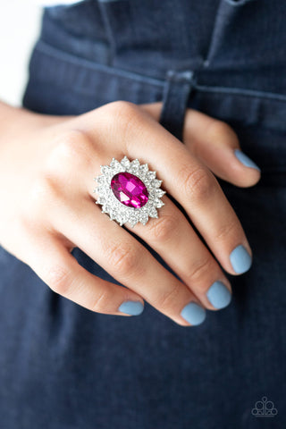 Paparazzi Secret Garden Glow - Pink Ring