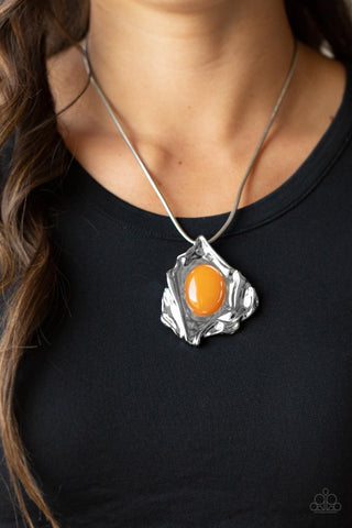 Paparazzi Amazon Amulet Orange Necklace