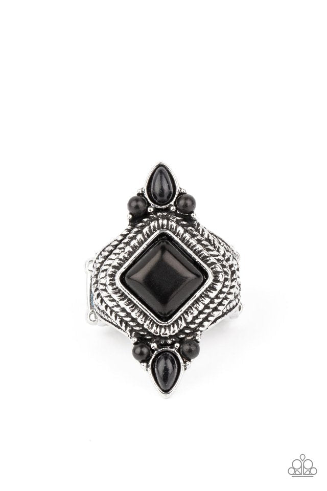 Paparazzi Mesa Mystic Black Ring