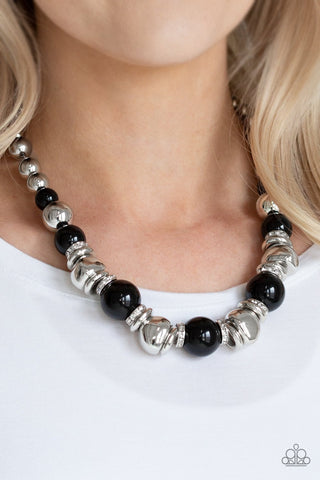 Paparazzi Hollywood HAUTE Spot Black Necklace