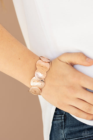 Paparazzi Pleasantly Posy - Rose Gold Bracelet