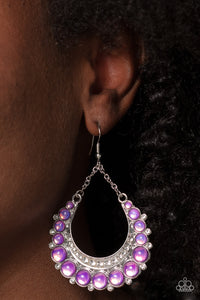 Paparazzi Bubbly Bling - Purple Earrings