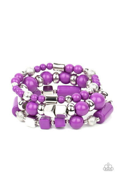 Paparazzi Perfectly Prismatic Purple Bracelet