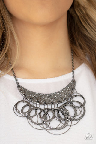 Paparazzi Metro Eclipse - Black Necklace