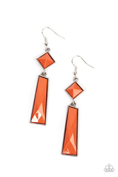 Paparazzi Hollywood Harmony - Orange Earrings