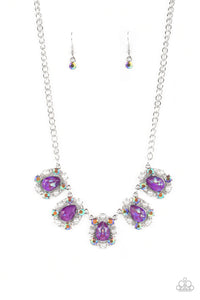 Paparazzi Pearly Pond - Purple Necklace