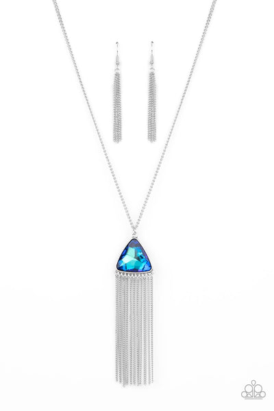 Paparazzi Proudly Prismatic - Blue Necklace