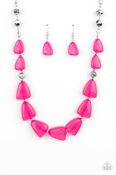 Paparazzi Tenaciously Tangy - Pink Necklace