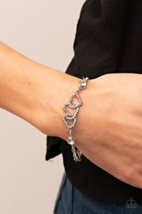 Paparazzi Desirable Dazzle - White Bracelet