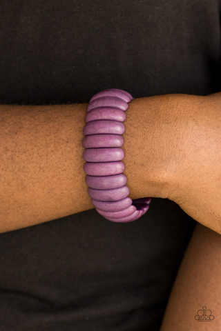 Paparazzi Peacefully Primal - Purple Bracelet