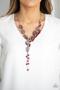 Paparazzi Prismatic Princess - Red Necklace