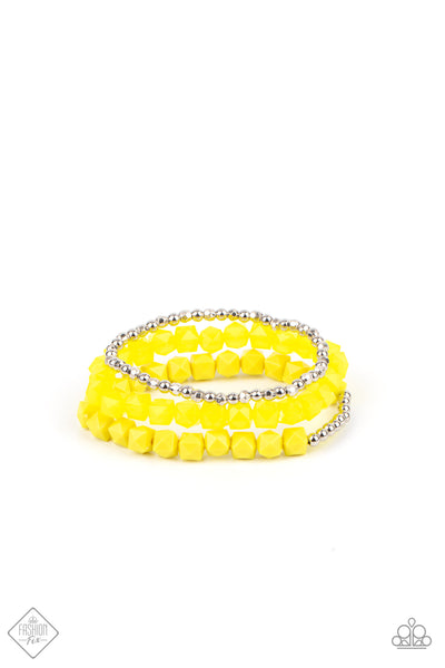 Paparazzi Vacay Vagabond - Yellow Bracelet