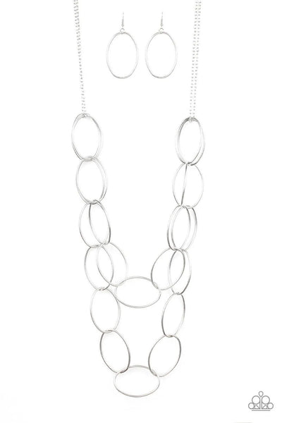 Paparazzi Move On Oval Black Necklace