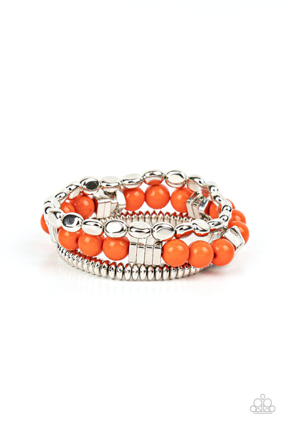 Paparazzi Tour de Tourist - Orange Bracelet