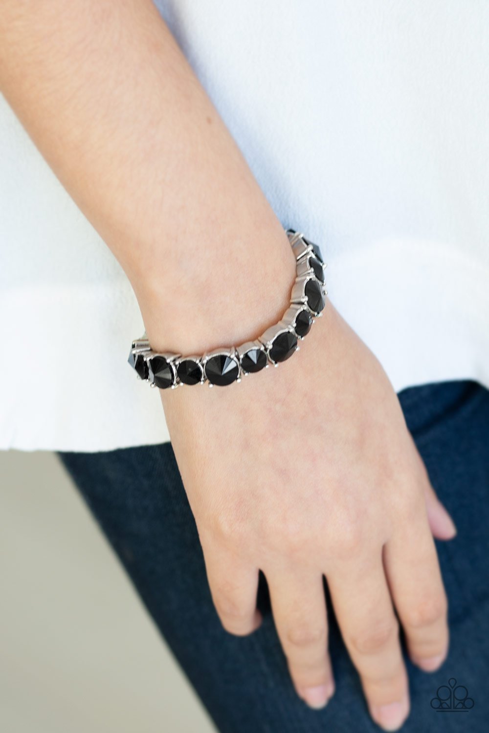 Paparazzi Born to Bedazzle Black Bracelet