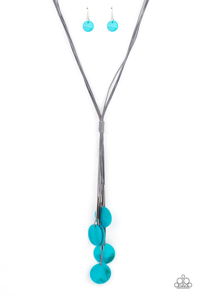 Paparazzi Tidal Tassels - Blue Necklace