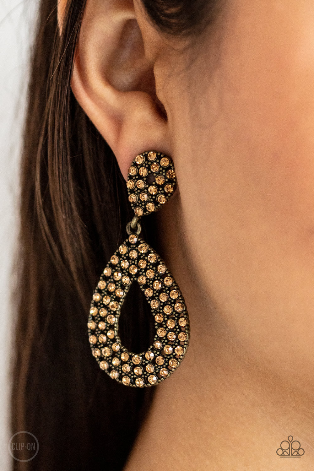 Paparazzi Pack In The Pizzazz - Brass Earrings