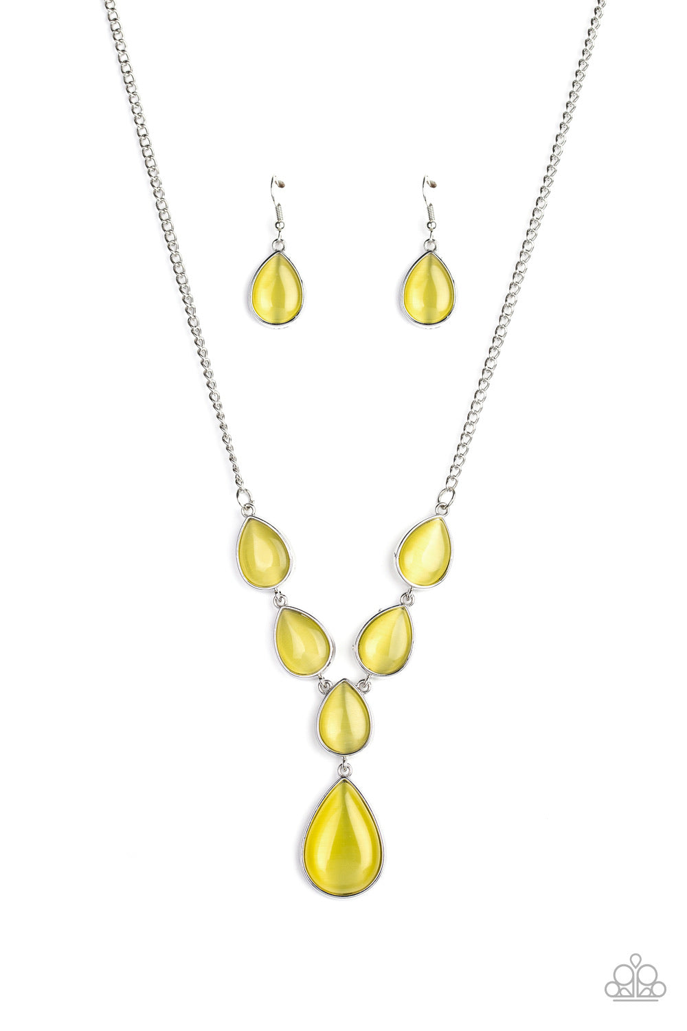 Paparazzi Dewy Decadence - Yellow Necklace