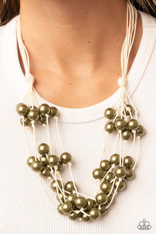 Paparazzi Yacht Catch - Green Necklace