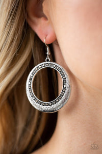 Paparazzi Go Go Glow Silver Earrings