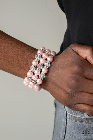 Paparazzi Undeniably Dapper - Pink Bracelet