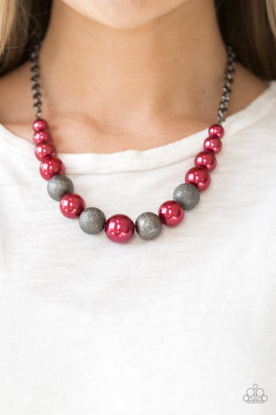 Paparazzi Color Me CEO - Red Necklace