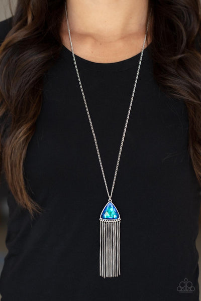 Paparazzi Proudly Prismatic - Blue Necklace