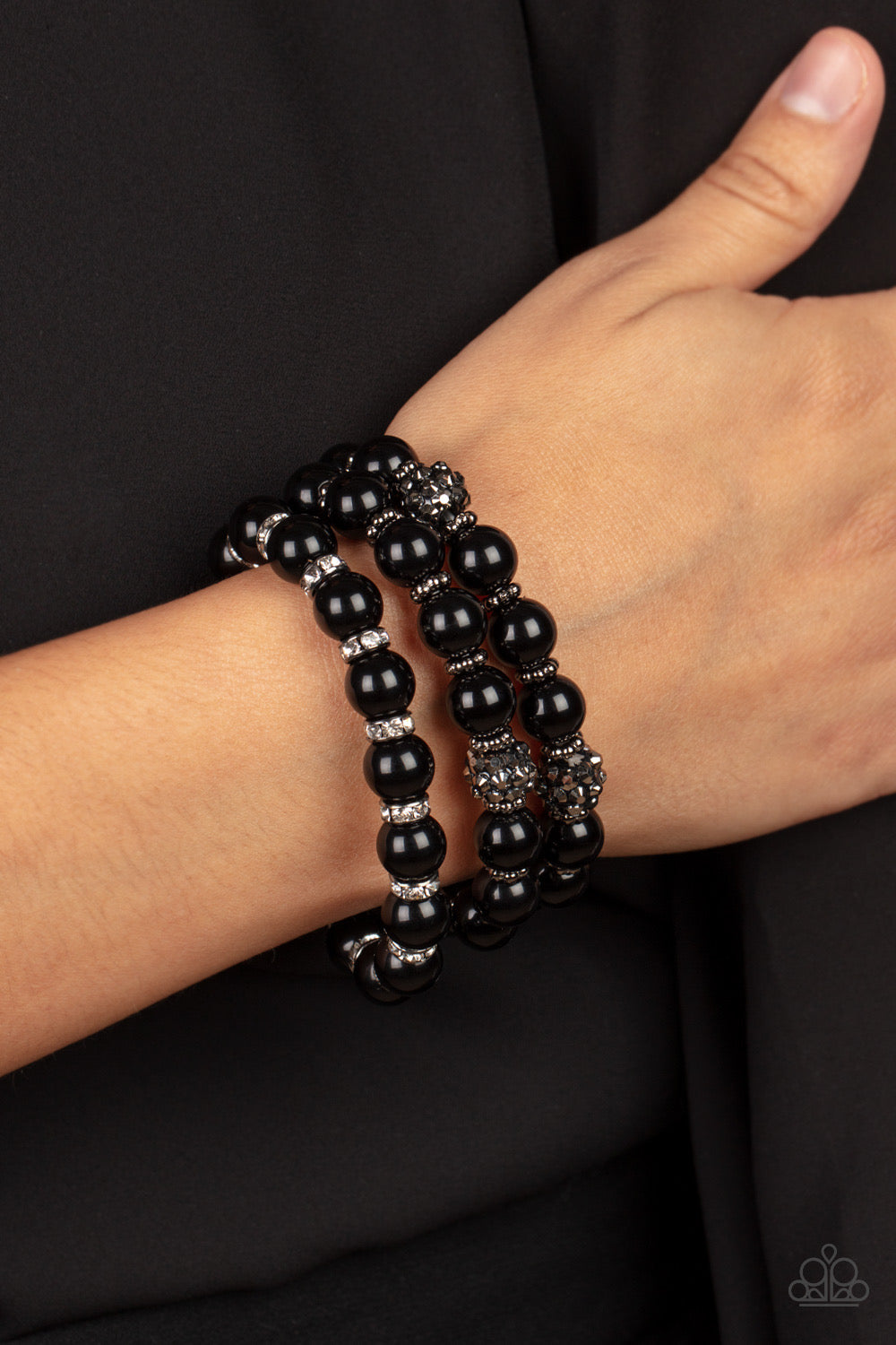 Paparazzi Poshly Packing - Black Bracelet