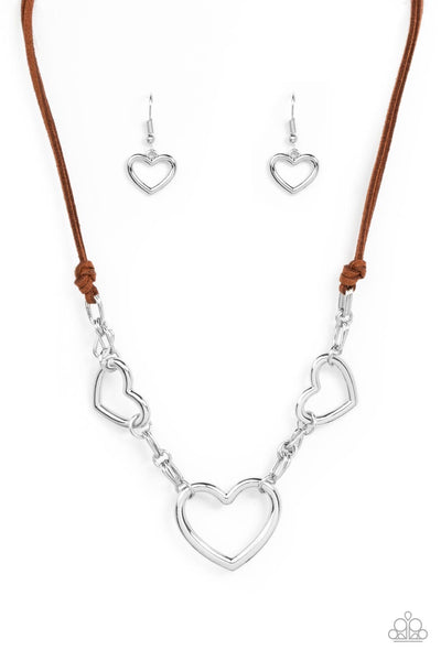 Paparazzi Fashionable Flirt - Brown Necklace