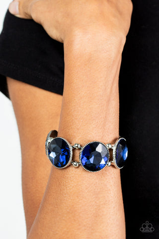 Paparazzi Powerhouse Hustle - Blue Bracelet