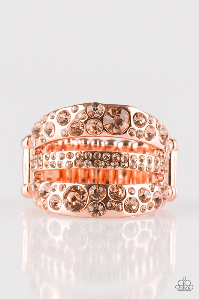 Paparazzi Stacks On Stacks On Stacks - Copper Ring