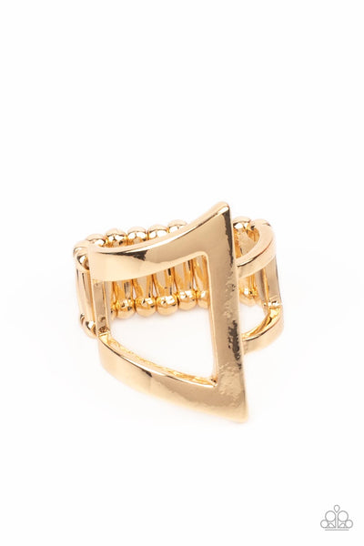 Paparazzi Rebel Edge - Gold Ring