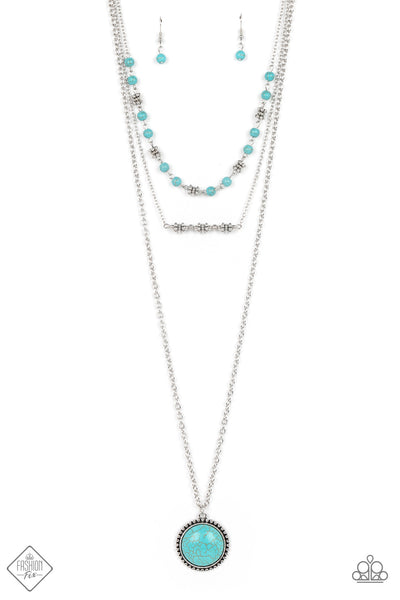 Paparazzi Sahara Symphony - Blue Necklace