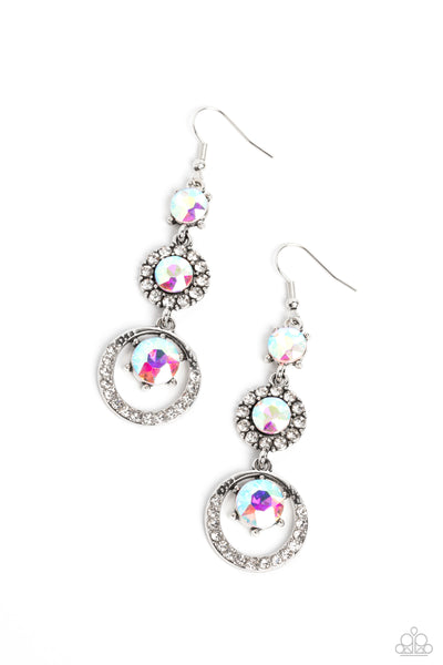 Paparazzi Enchanting Effulgence - Multi Oil Spill Earrings