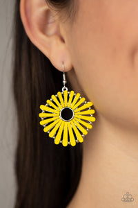 Paparazzi SPOKE Too Soon - Yellow Earrings