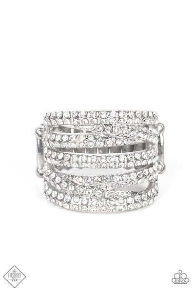 Paparazzi Knock-Out Opulence  White Ring