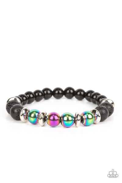 Paparazzi Mega Metamorphic - Multi Oil Spill Bracelet