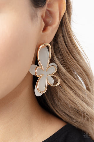 Paparazzi Glimmering Gardens - Gold Earrings