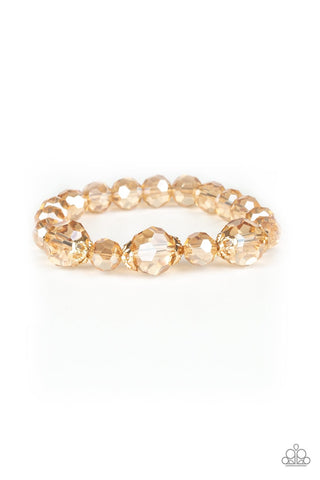 Paparazzi Crystal Collision - Gold Bracelet