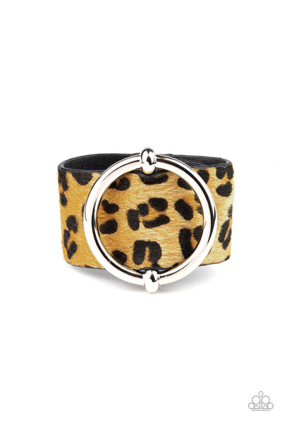 Paparazzi Asking FUR Trouble Yellow Bracelet