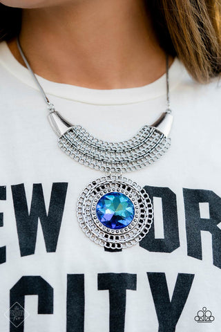 PAPARAZZI Excalibur Extravagance - Blue Necklace