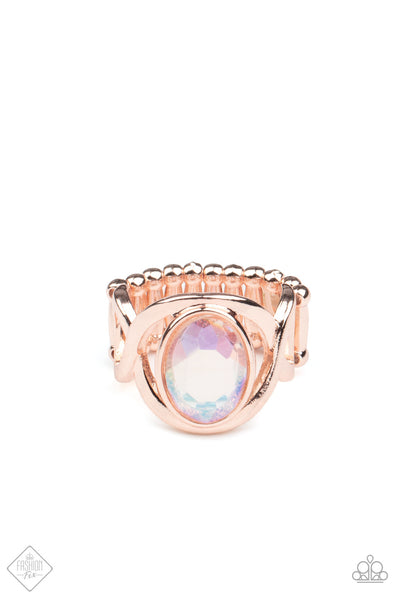 Paparazzi Mystical Treasure Rose Gold Fashion Fix Ring