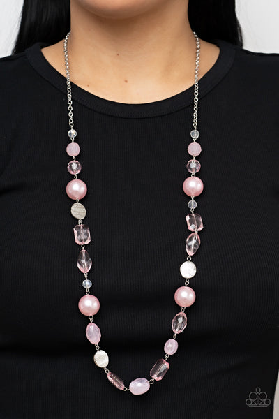 Paparazzi Timelessly Tailored - Pink Necklace