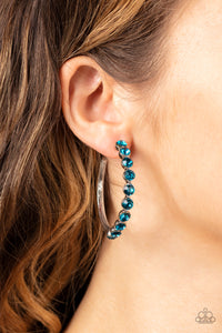 Paparazzi Photo Finish - Blue Earrings