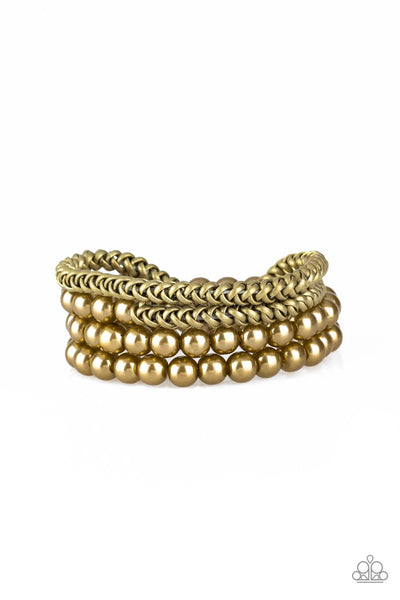 Paparazzi Industrial Incognito - Brass Bracelet