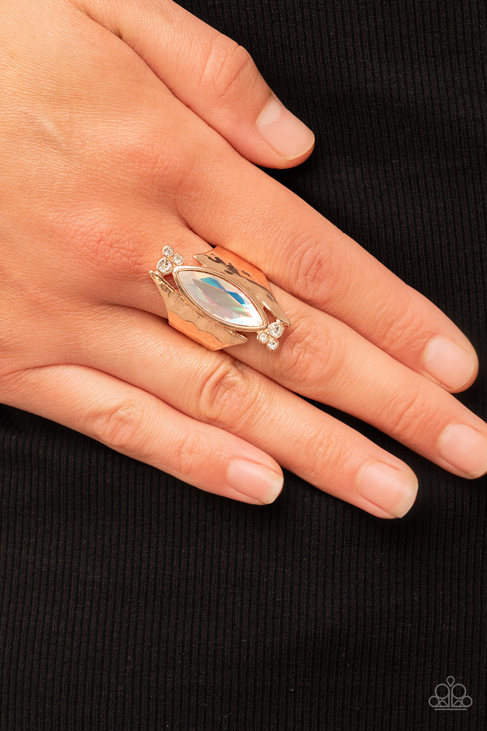 Paparazzi Planetary Paradise - Rose Gold Iridescent Ring