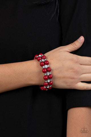 Paparazzi Starlight Reflection - Red Bracelets