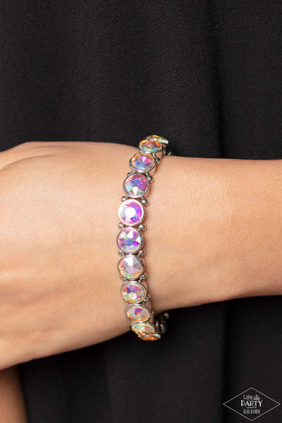 Paparazzi Sugar-Coated Sparkle - Multi Iridescent Bracelet